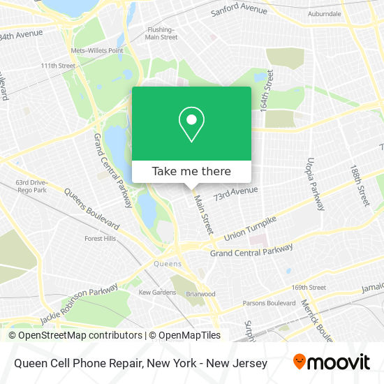 Queen Cell Phone Repair map