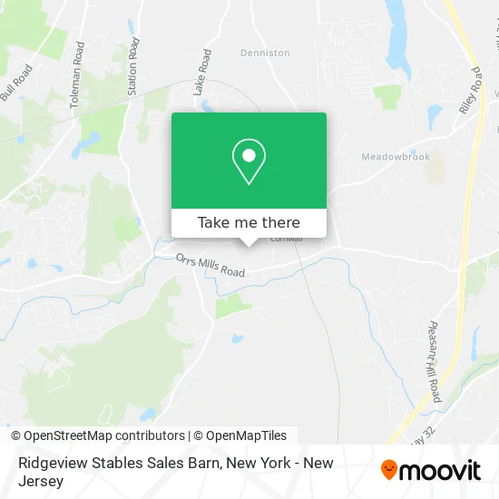 Ridgeview Stables Sales Barn map