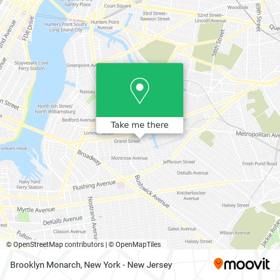 Mapa de Brooklyn Monarch
