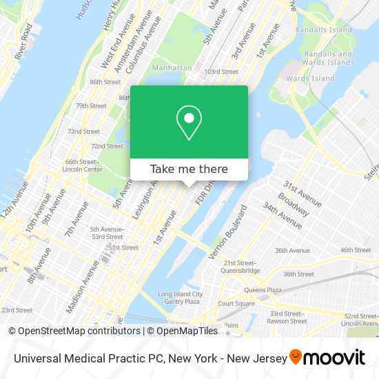 Mapa de Universal Medical Practic PC