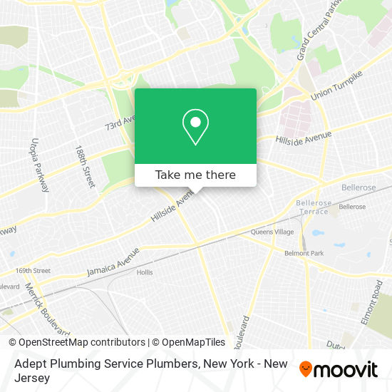 Adept Plumbing Service Plumbers map