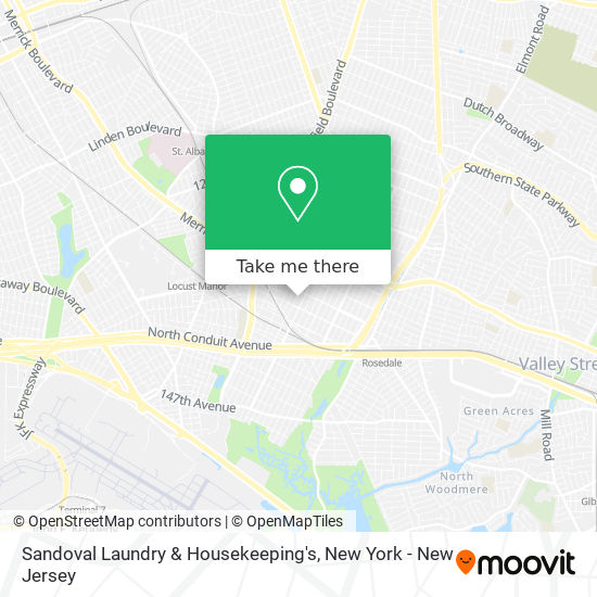 Sandoval Laundry & Housekeeping's map