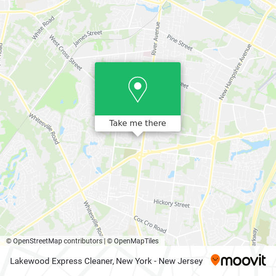 Lakewood Express Cleaner map