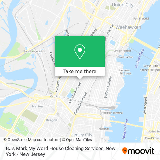 Mapa de BJ's Mark My Word House Cleaning Services