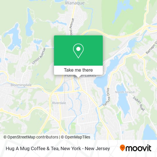 Hug A Mug Coffee & Tea map