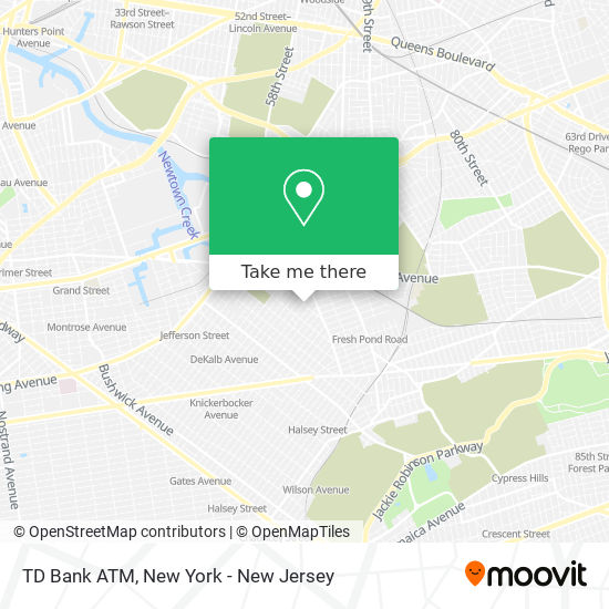 Mapa de TD Bank ATM