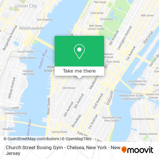 Mapa de Church Street Boxing Gym - Chelsea