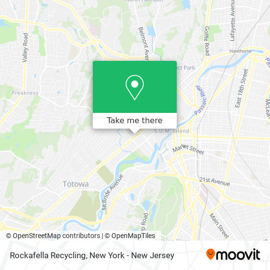 Rockafella Recycling map