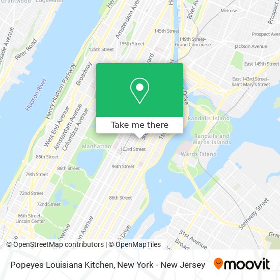 Mapa de Popeyes Louisiana Kitchen