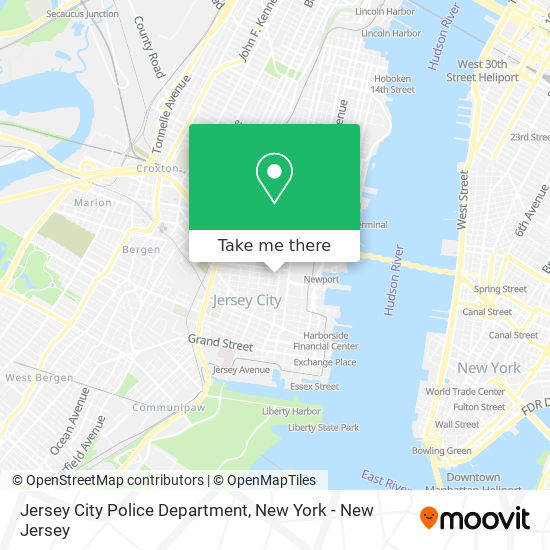 Mapa de Jersey City Police Department