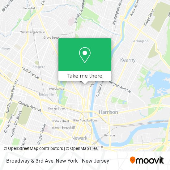 Mapa de Broadway & 3rd Ave