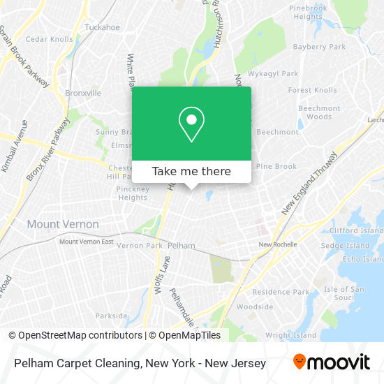 Pelham Carpet Cleaning map