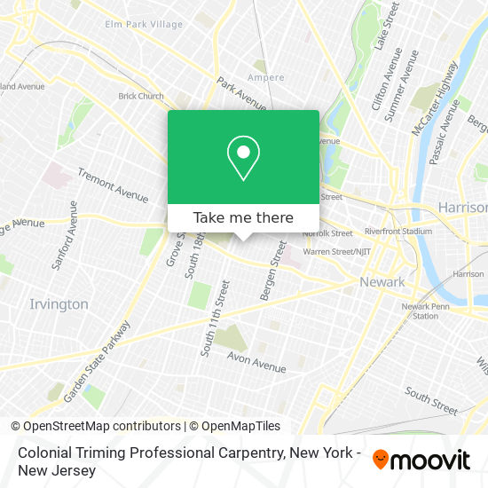 Colonial Triming Professional Carpentry map