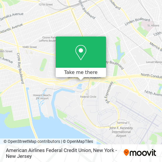 Mapa de American Airlines Federal Credit Union