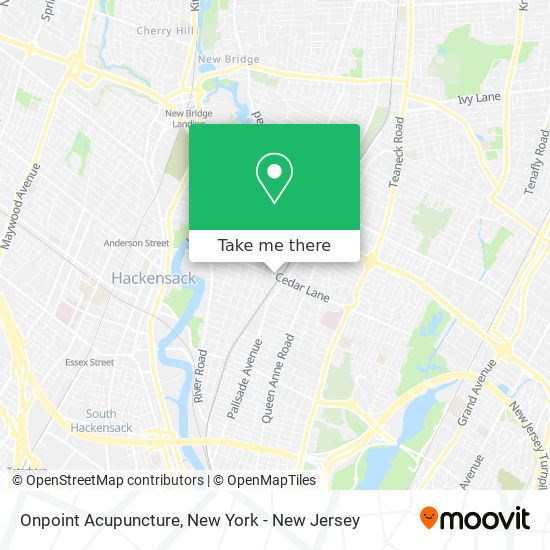 Onpoint Acupuncture map