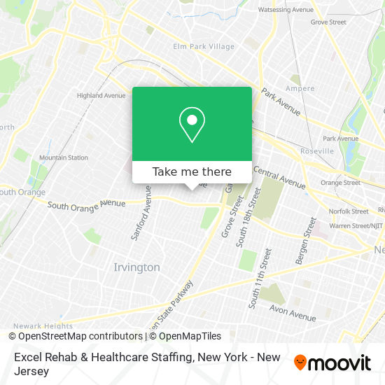 Mapa de Excel Rehab & Healthcare Staffing