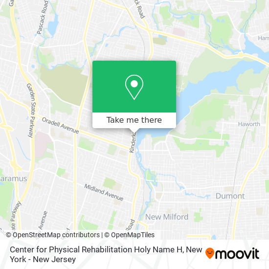 Mapa de Center for Physical Rehabilitation Holy Name H