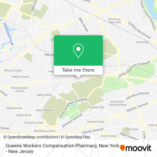 Queens Workers Compensation Pharmacy map