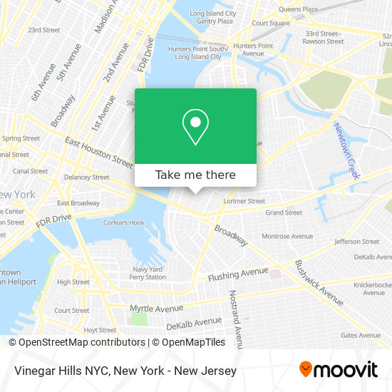 Vinegar Hills NYC map