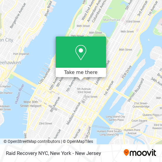 Raid Recovery NYC map