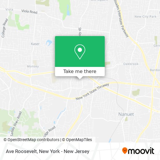 Mapa de Ave Roosevelt