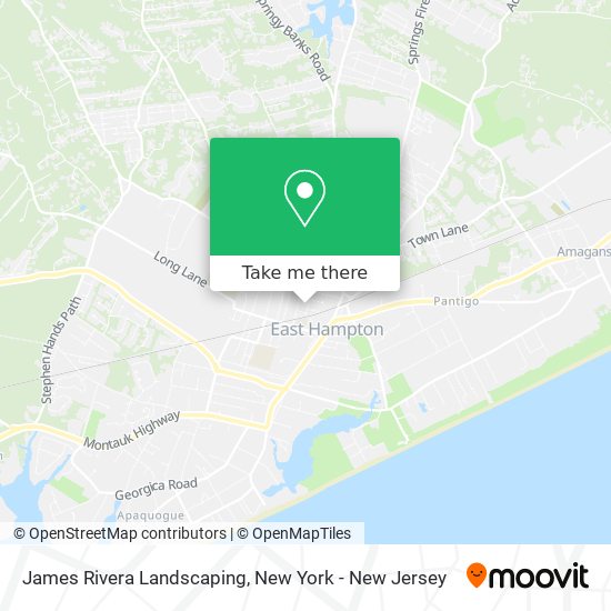 James Rivera Landscaping map