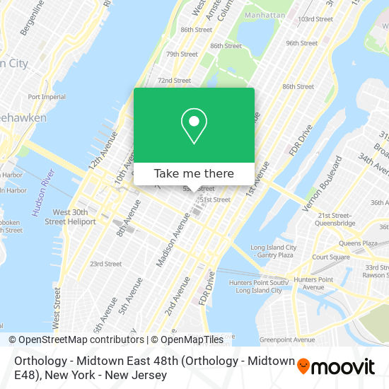 Orthology - Midtown East 48th (Orthology - Midtown E48) map