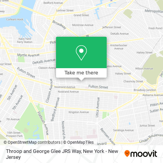 Mapa de Throop and George Glee JRS Way