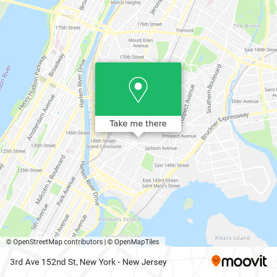 3rd Ave 152nd St map