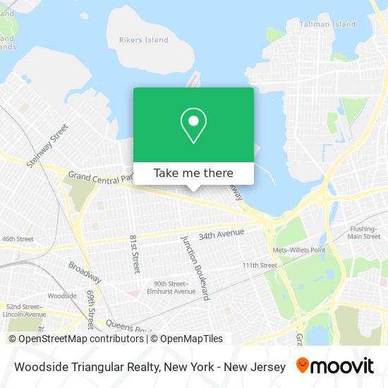 Woodside Triangular Realty map