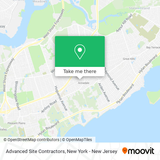 Advanced Site Contractors map