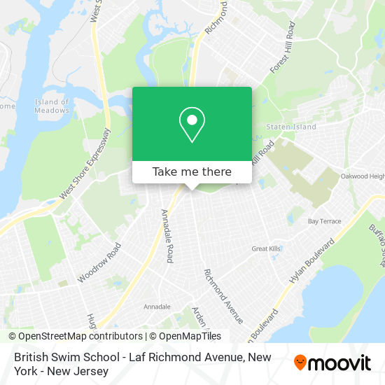 Mapa de British Swim School - Laf Richmond Avenue