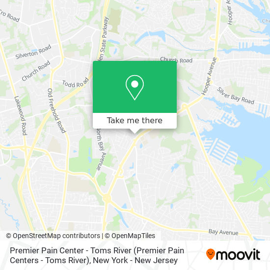 Premier Pain Center - Toms River map