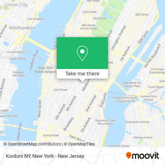 Konbini NY map