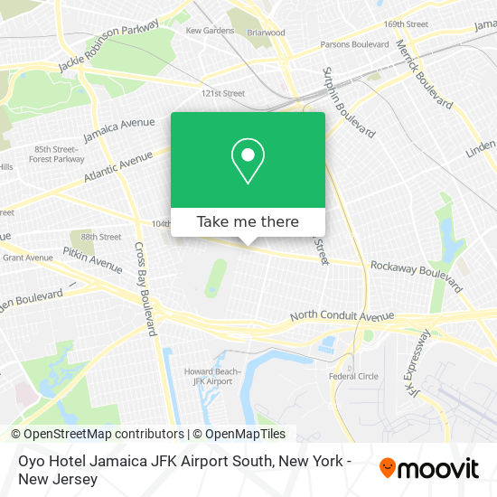 Mapa de Oyo Hotel Jamaica JFK Airport South