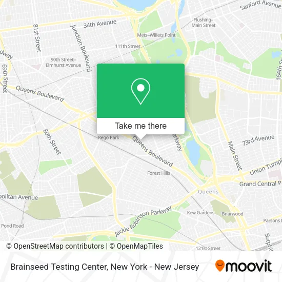 Brainseed Testing Center map