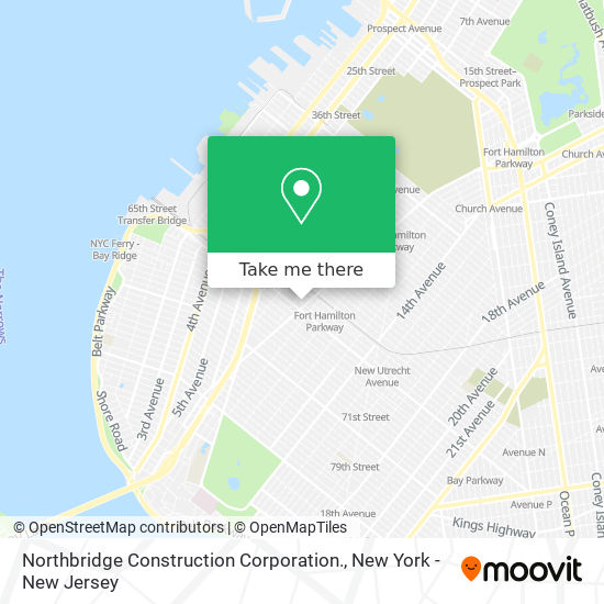 Northbridge Construction Corporation. map