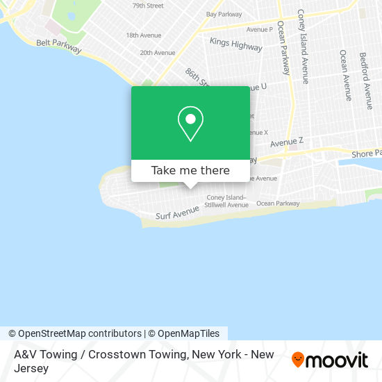 A&V Towing / Crosstown Towing map