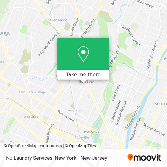 Mapa de NJ Laundry Services