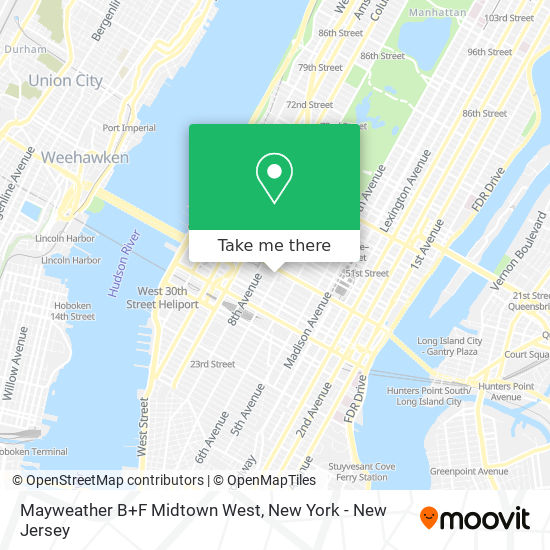 Mapa de Mayweather B+F Midtown West