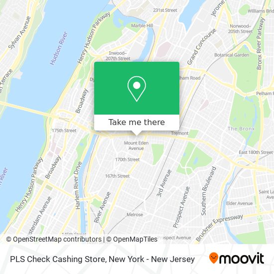 PLS Check Cashing Store map