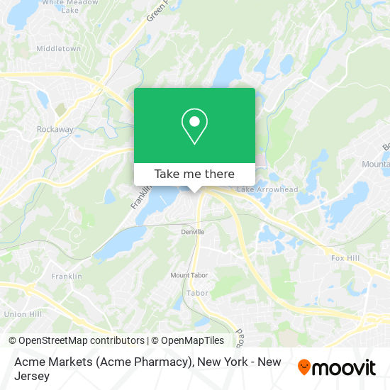 Mapa de Acme Markets (Acme Pharmacy)