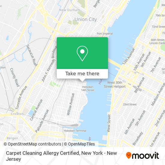 Carpet Cleaning Allergy Certified map