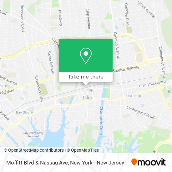 Moffitt Blvd & Nassau Ave map