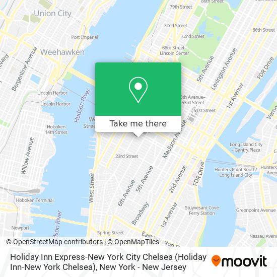 Holiday Inn Express-New York City Chelsea (Holiday Inn-New York Chelsea) map