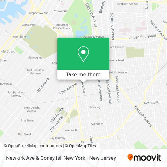 Mapa de Newkirk Ave & Coney Isl