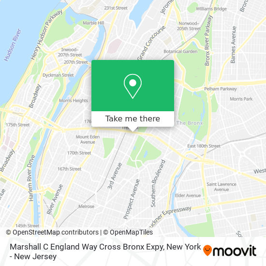 Mapa de Marshall C England Way Cross Bronx Expy