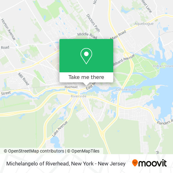 Mapa de Michelangelo of Riverhead