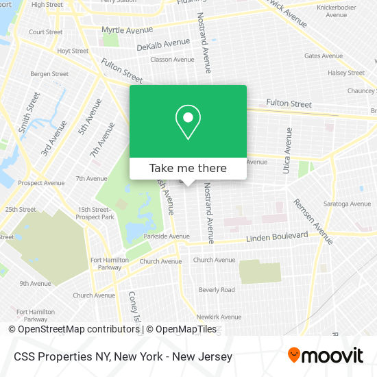 Mapa de CSS Properties NY