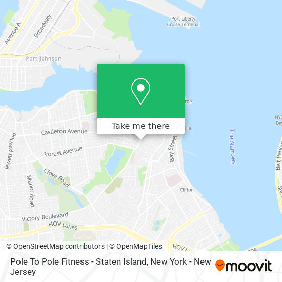 Pole To Pole Fitness - Staten Island map